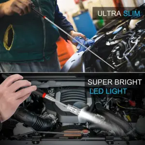 أداة التقاط مغناطيسية قابلة للتمدد مع ضوء LED - Magnetic Telescoping Pick-Up Tool with LED Light