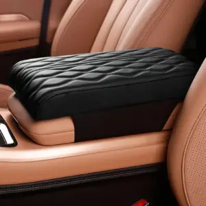 مسند ذراع مبطّن بالفوم الميموري للراحة أثناء السواقة - Memory Foam Car Armrest Cushion for Driving Comfort